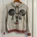 Disney Tops | Disney Parks Distressed Mickey Mouse Gray/Pink Hoodie | Color: Gray/Pink | Size: M