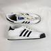 Adidas Shoes | Adidas Samoa Originals Shoes Mens 11.5 White Leather Black Stripes Sneakers | Color: Black/White | Size: 11.5