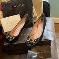 Gucci Shoes | Authentic, Excellent Condition Gucci Peep Toe Heels. | Color: Black | Size: 8.5