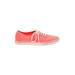 Vans Sneakers: Red Color Block Shoes - Women's Size 7 1/2 - Almond Toe