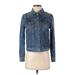J.Crew Denim Jacket: Short Blue Print Jackets & Outerwear - Women's Size Small