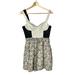 Anthropologie Dresses | Anthropologie Pencey Silk Blend Floral Skirt Pin Up Style Dress 0 | Color: Black/Cream | Size: 0