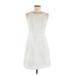 Old Navy Casual Dress - A-Line: White Print Dresses - Women's Size 6