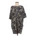 Lularoe Short Sleeve T-Shirt: Black Baroque Print Tops - Women's Size Medium