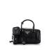 Prada Leather Shoulder Bag: Black Bags