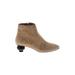 Kate Spade New York Ankle Boots: Tan Solid Shoes - Women's Size 7 - Almond Toe