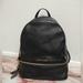 Michael Kors Bags | Michael Kors Rhea Medium Leather Backpack Style# 30s5gezb1l | Color: Black/Gold | Size: Os