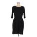 Marc by Marc Jacobs Casual Dress - Sheath: Black Solid Dresses - Women's Size Medium