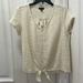 Anthropologie Tops | Anthropologie Cream Colored Top With Tie At Waist | Color: Cream | Size: M