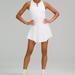 Lululemon Athletica Dresses | Lululemon Short-Lined Tennis Tank Dress White Size 6 $138 Nwt- Runs Small (A 2) | Color: Silver/White | Size: 6