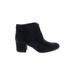 Circus by Sam Edelman Ankle Boots: Black Solid Shoes - Women's Size 8 1/2 - Round Toe