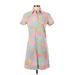 Lilly Pulitzer Casual Dress - Shirtdress: Pink Floral Motif Dresses - Women's Size 0