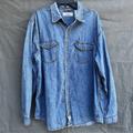 Levi's Shirts | Levi's Strauss Men's Sz Xl Cotton Denim Snap Buttons Shirt Long Sleeves Western | Color: Blue | Size: Xl