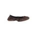 Yosi Samra Flats: Brown Solid Shoes - Women's Size 9