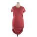 Nine West Casual Dress: Burgundy Dresses - Women's Size 2X-Large