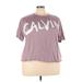 Calvin Klein Performance Active T-Shirt: Purple Activewear - Women's Size 3X