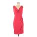 Lauren by Ralph Lauren Cocktail Dress - Sheath: Pink Solid Dresses - Women's Size 8