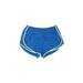 Nike Athletic Shorts: Blue Solid Activewear - Women's Size Large