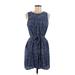 Gap Casual Dress: Blue Print Dresses - Women's Size Medium