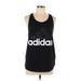 Adidas Active Tank Top: Black Activewear - Women's Size Large