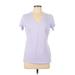 Nike Active T-Shirt: Purple Activewear - Women's Size Large