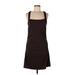 VS Bra Tops Cocktail Dress - Mini: Brown Solid Dresses - Women's Size Large