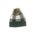 Tahari Beanie Hat: Green Color Block Accessories