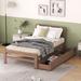 Modern Twin Bed Frame With Twin Trundle For White High Gloss Headboard and Footboard