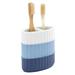 Izod Clubhouse Stripe Blue Toothbrush Holder