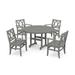 POLYWOOD Canyon 5-Piece Round Farmhouse Dining Set