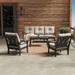 POLYWOOD Canyon 4-Piece Deep Seating Set with Sofa