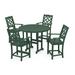 POLYWOOD® Martha Stewart Round 4 - Person 48" L Outdoor Restaurant Dining Set Plastic in Green | 48 W x 48 D in | Wayfair PWS1595-1-GR