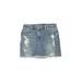 Hollister Denim Mini Skirt Mini: Blue Solid Bottoms - Women's Size 3