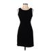 The Limited Casual Dress - Mini Scoop Neck Sleeveless: Black Print Dresses - Women's Size 2