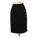 Burberry Wool Skirt: Black Print Bottoms - Women's Size 6
