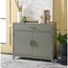 Everly Quinn 1 - Drawer Dresser Wood in Gray | 29 H x 36 W x 15.9 D in | Wayfair EE7EF9270E27476F980458464AC0562C