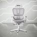 Inbox Zero Adjustable Reclining Ergonomic Swiveling PC & Racing Game Chair in Mesh in Gray | 46.75 H x 26.5 W x 25.25 D in | Wayfair