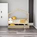 Harper Orchard Twin Size Wooden House Bed w/ Twin Size Trundle in Brown | Full/Double | Wayfair 54EEDF364BF7412FA39BC8D51EF48EBE