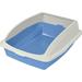 Tucker Murphy Pet™ Pets Large High Sided Cat Litter Box w/ Frame, CP4 Plastic in Blue | 7.5 H x 15.15 W x 19 D in | Wayfair