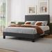 Latitude Run® Queen Bed Frame w/ Headboard, Linen Upholstered Bed Frame w/ Wood Slats Support | Wayfair 76046831A4004BED86BA306F38072B97