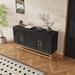 House of Hampton® Mayfair 59.8" Sideboard Wood in Black | 34 H x 59.8 W x 15.7 D in | Wayfair 8BDA85901107426BA4FF415CB285279E