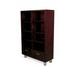 Forbes Industries 5795 Mobile Back Bar w/ (2) Drawers & (8) Open Sections - 48"L x 18"W x 72"H, Wood Veneer, Brown