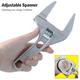 6-68mm Adjustable Wrench Aluminium Alloy Large Open End Wrench Universal Spanner Repair Tool For Water Pipe Screw Bathroom