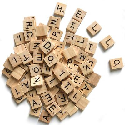 500 Wood Letter Tiles, Scrabble Letters For Crafts...
