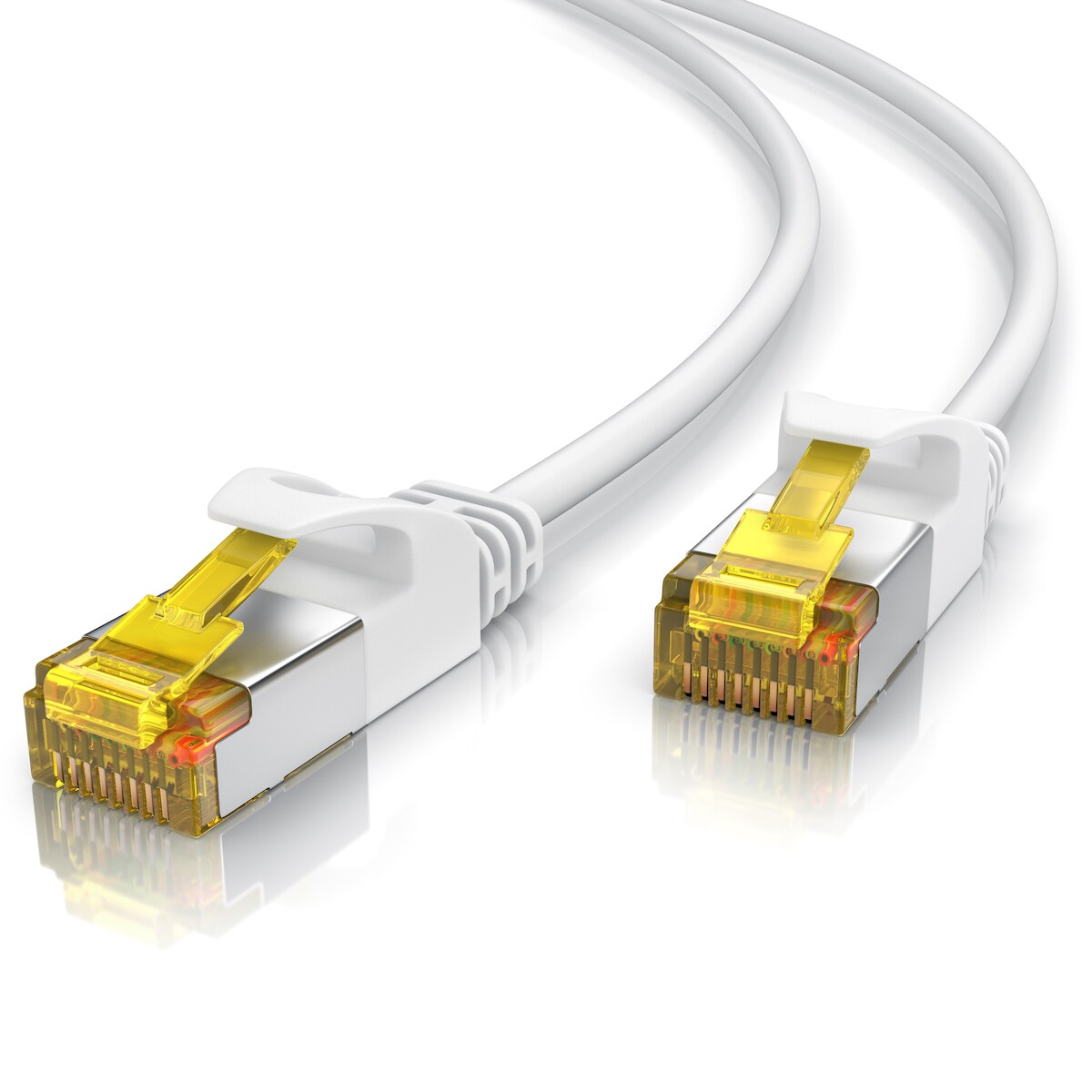 Primewire Ultra Slim Patchkabel Cat 7 - LAN Ethernet Gigabit Kabel - 10000 Mbit - U/FTP PIMF Schirmung - Netzwerkkabel - 10m Image