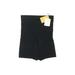 SPANX Athletic Shorts: Black Solid Activewear - Women's Size Small - Indigo Wash