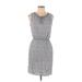 Ann Taylor LOFT Casual Dress - Mini: Gray Dresses - Women's Size Medium