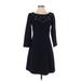 Banana Republic Casual Dress - Party: Black Solid Dresses - Women's Size 0