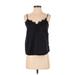 Abercrombie & Fitch Sleeveless Blouse: Black Tops - Women's Size X-Small