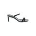 Jeffrey Campbell Heels: Slip-on Stilleto Cocktail Party Black Solid Shoes - Women's Size 7 - Open Toe